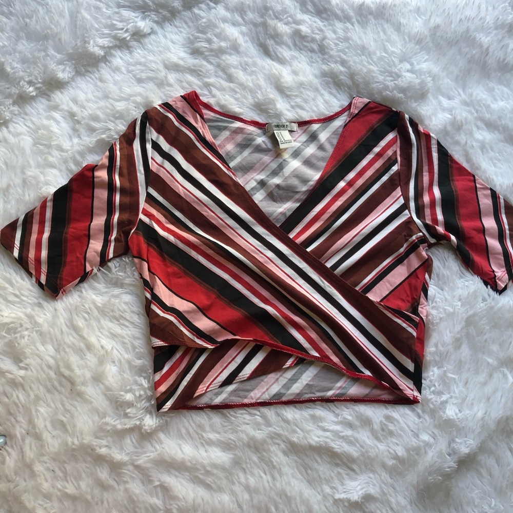 Striped Crop top